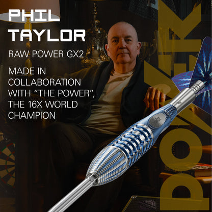 TARGET - 24g - Phil Taylor GX2 - Steel Tip Swiss Point - 95% Tungsten Darts