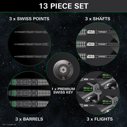 TARGET x STAR WARS - 24g - Tie Fighter - Steel Tip Swiss Point - 90% Tungsten Darts