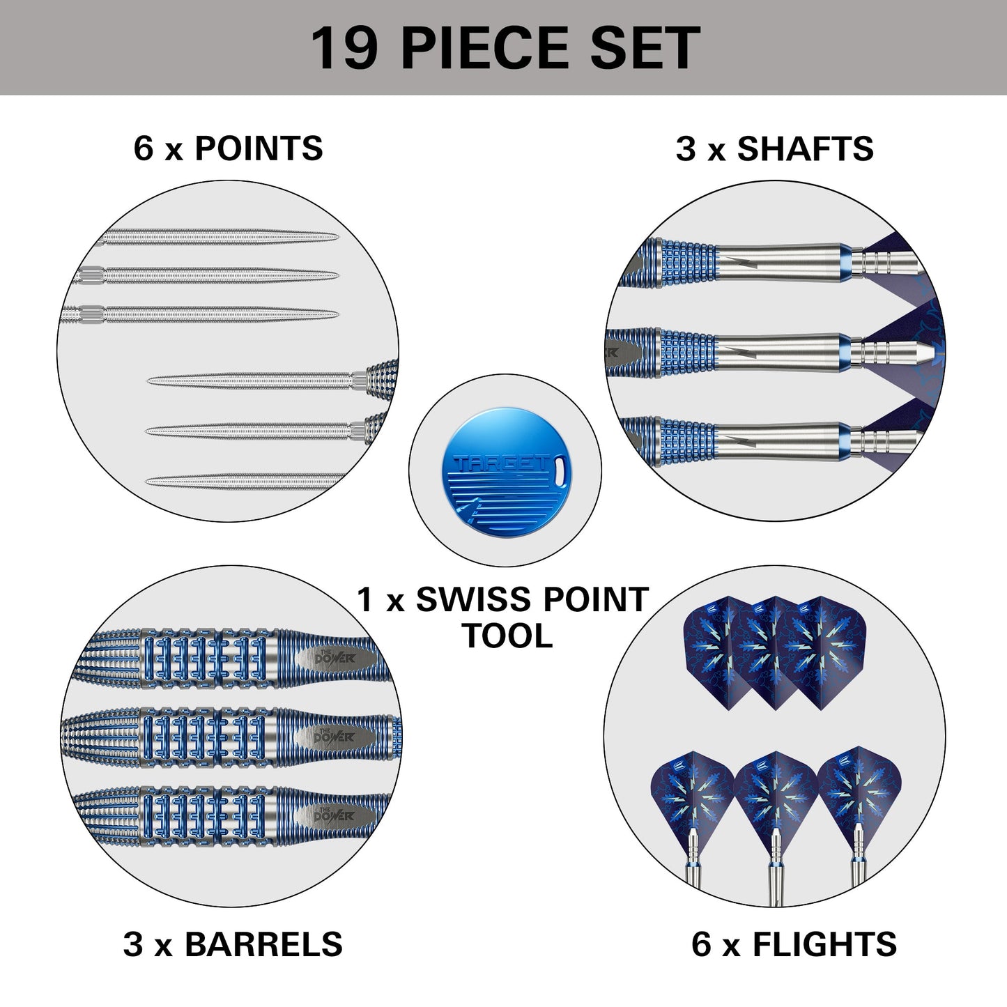 TARGET - 26g - Phil Taylor GX2 - Steel Tip Swiss Point - 95% Tungsten Darts