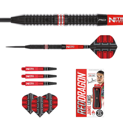 RED DRAGON - Jamie Lewis Special Edition Darts - 90% Tungsten - 23g