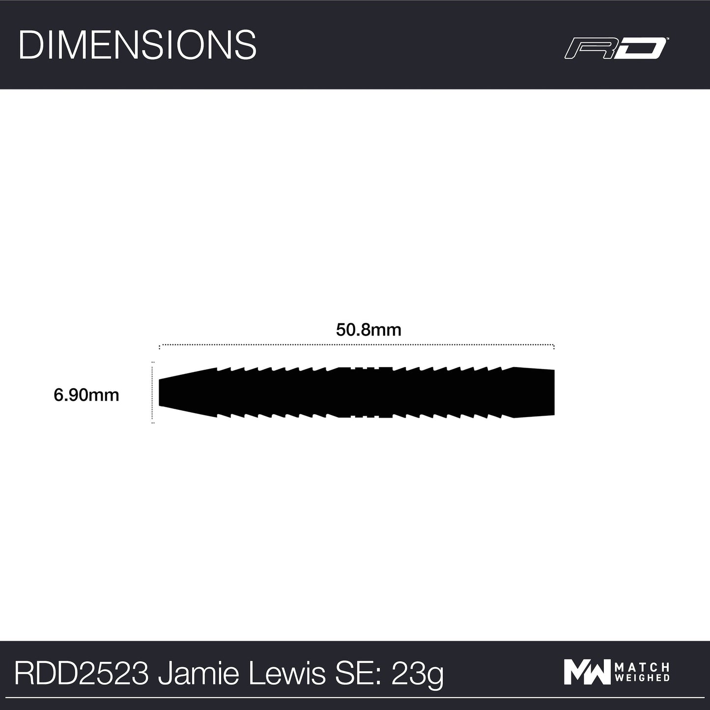 RED DRAGON - Jamie Lewis Special Edition Darts - 90% Tungsten - 23g