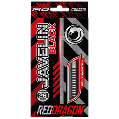 RED DRAGON - Javelin Black Darts - 85% Tungsten - 26g