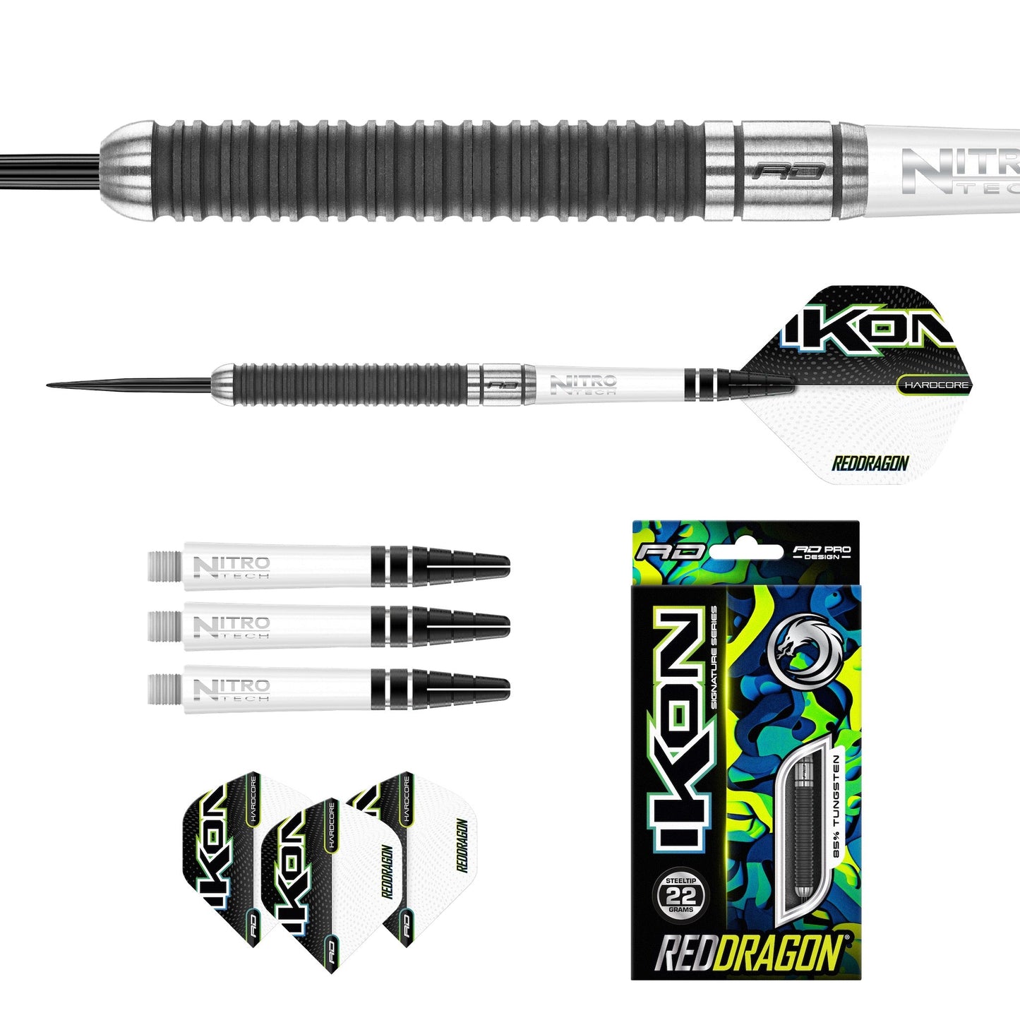 RED DRAGON - Ikon 1.4 Darts - 85% Tungsten - 22g