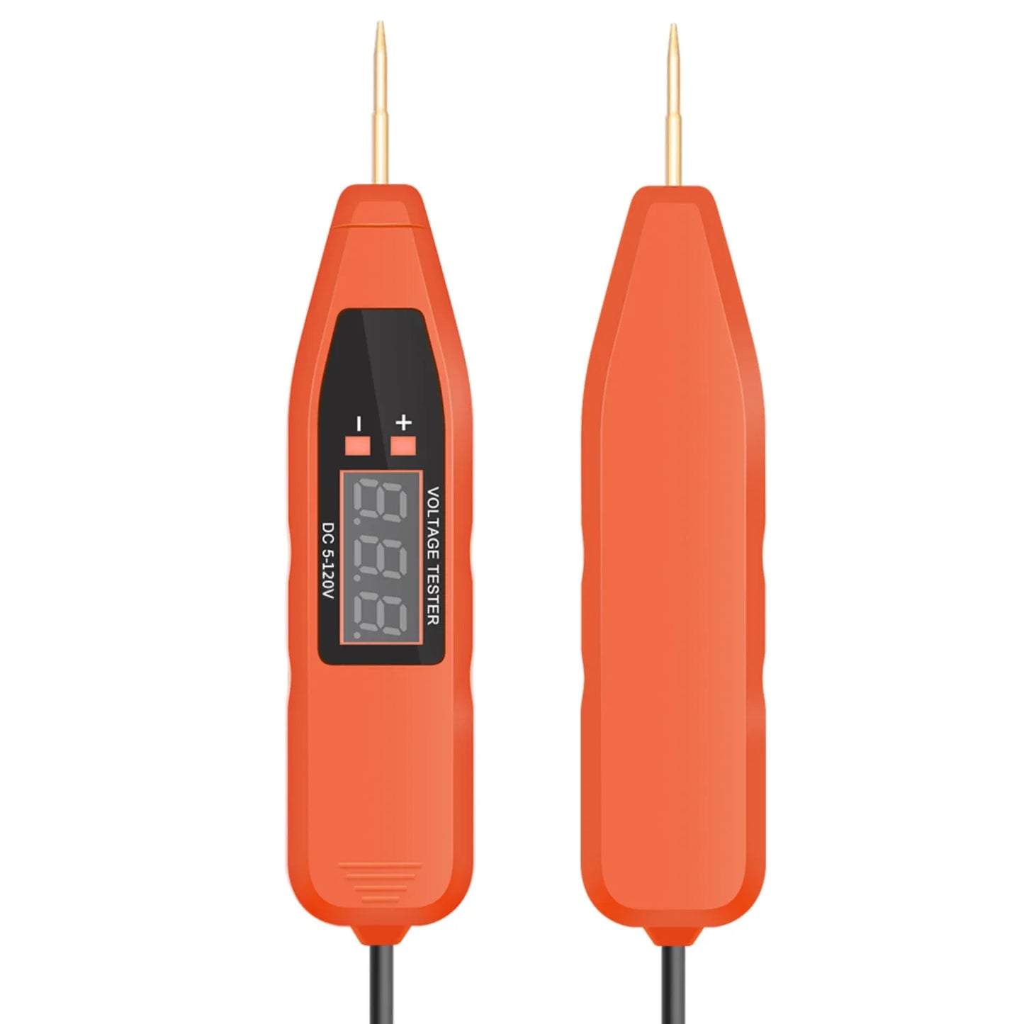 5V 120V Automotive Circuit Voltage Tester Pen Positive and Negative Pole Detection Probe Spring Wire Car Electrical Circuit Test