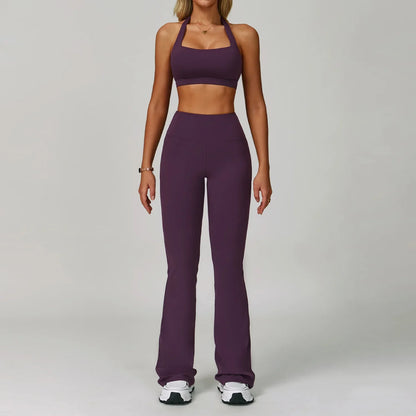 2Pcs Sets Women's Tracksuit Fitness Clothes Yoga Sets Sportswear Workout Bra High Waist Leggings Set Gym Clothing Sports Suits