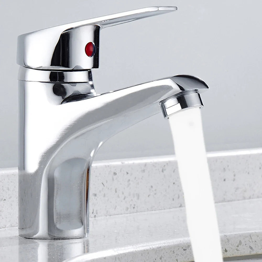 Bathroom Faucets Hot and Cold Mixer Faucets Vanity Bathroom Kitchen Deck Mounted Bathroom Single Lever Sink Faucets Dropshipping