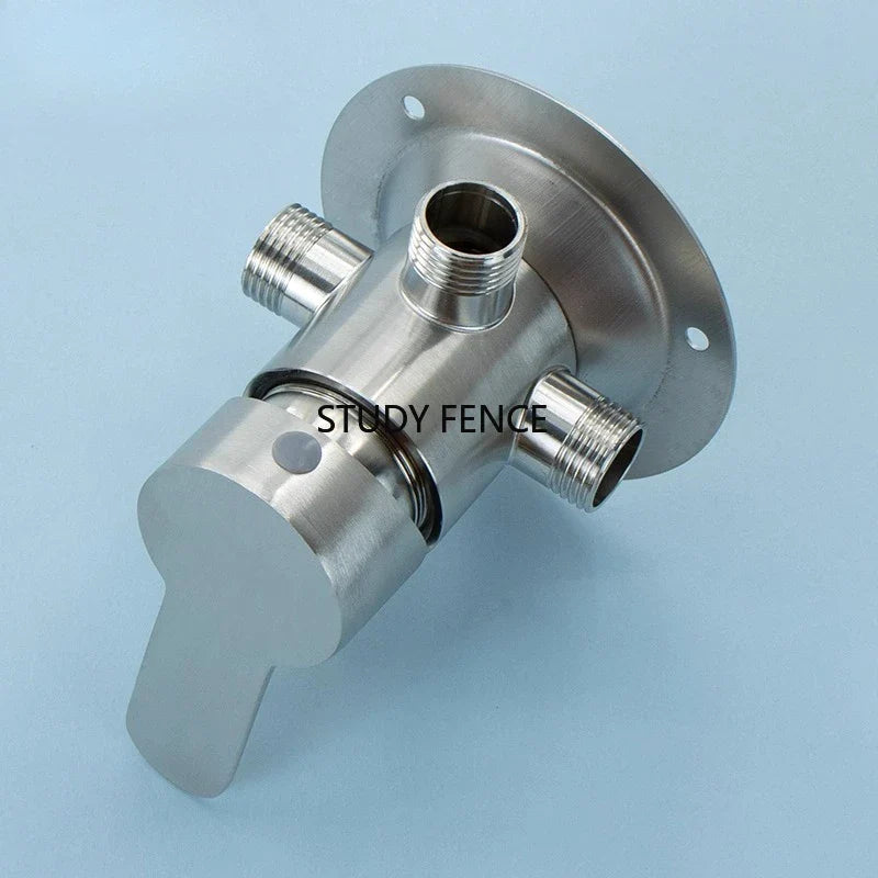 1pc 304 Stainless Steel Surface Mounted Faucet, Shower Head Switch Faucet, Quarter Caliber, Bathroom Hardware Accessories
