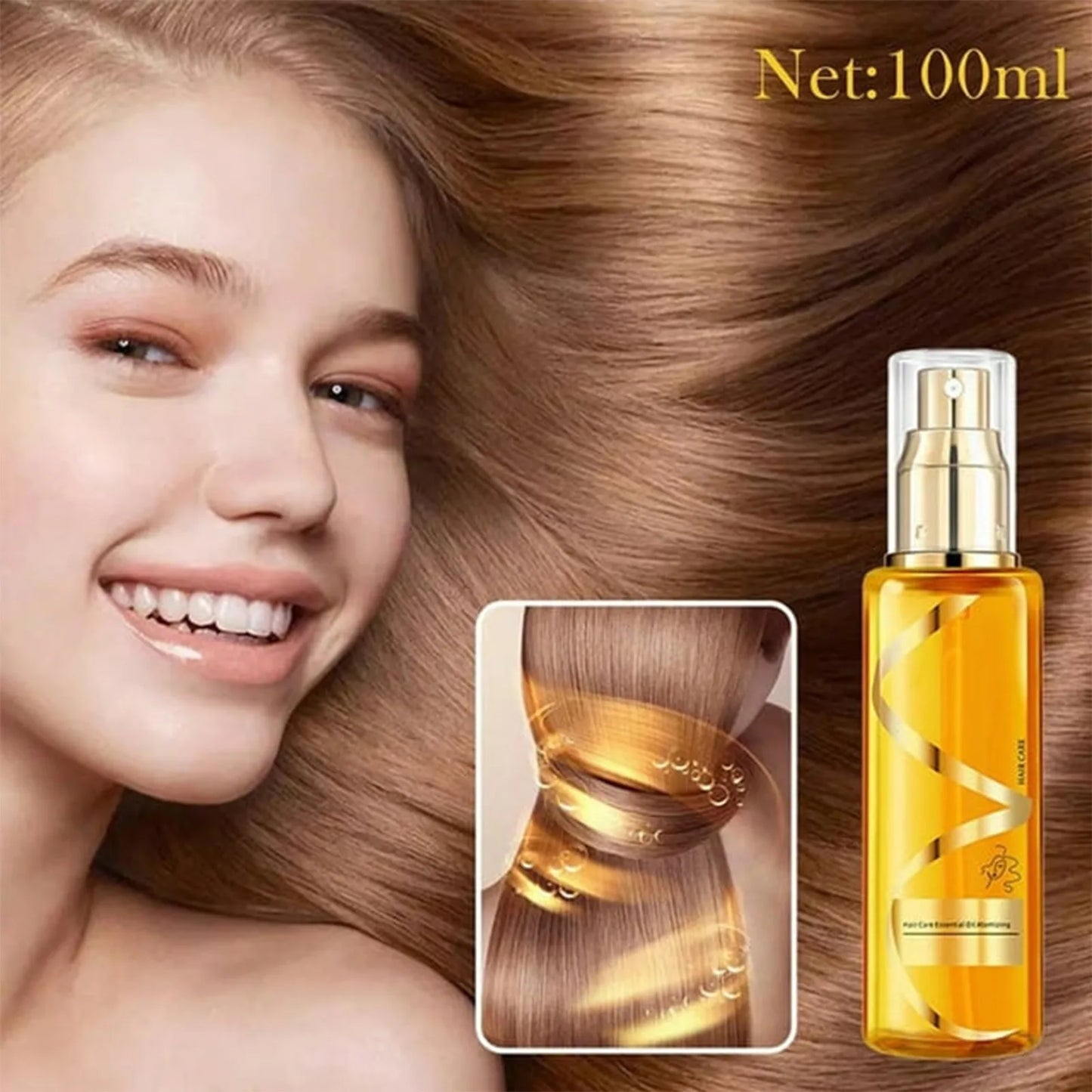 100ml Hanboli Smoothing Silky Hair Vitamin Capsules Repairing Damaged Hair Oil Nourishing Hair Care Essence Products