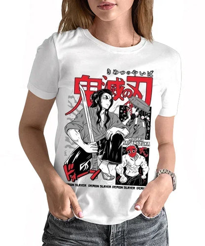 Camiseta unisex Demon Slayer Hotaru Haganezuka Etapas Cotton anime T-shirt