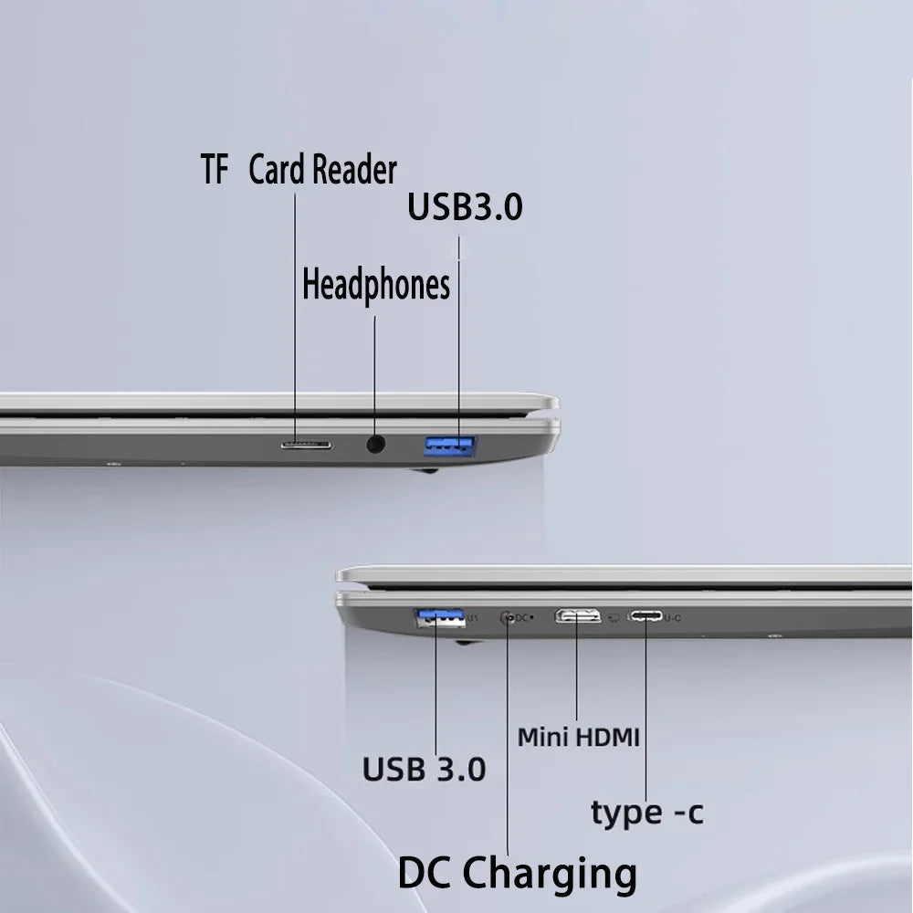 14" Laptop Computer Intel Celeron J4105 Notebook Computers Windows 11 12GB DDR4 256GB SSD 1920*1080P Mini Gaming Laptop