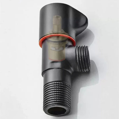 Black Stainless Steel Bathroom Filling Angle Valve G1/2 Threaded Standard Male Corner Bidet for Kitchen Cold Hot Tap Accessories