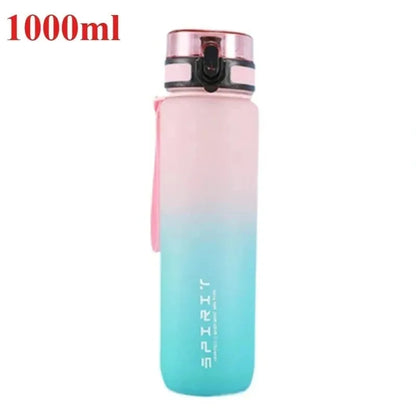 800ML/1000ML Sports Water Bottle 1L Large Capacity Men Women Summer Portable Plastic Bottle for Outdoor Travel Fitness Drinkware