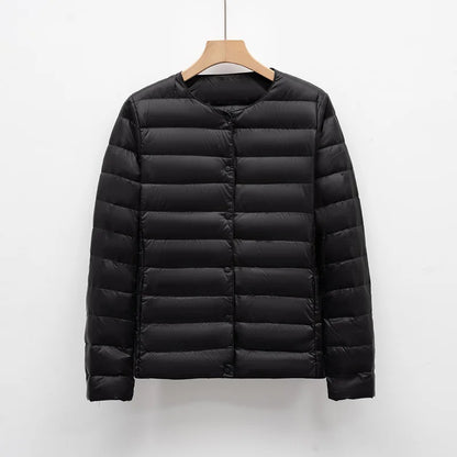12 Colors Women Long Sleeves 90% White Duck Down Female Slim Warm Inner Ultra Lightweight Packable Ski Jacket Down Liner Jackets