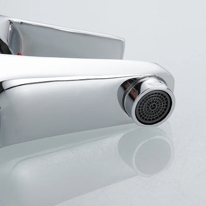 Bathroom Faucets Hot and Cold Mixer Faucets Vanity Bathroom Kitchen Deck Mounted Bathroom Single Lever Sink Faucets Dropshipping