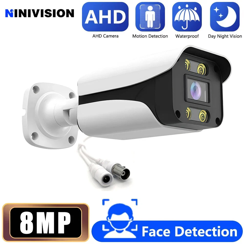 5MP Wired CCTV Analog Security Camera Outside Street Waterproof AHD Dome Video Surveillance Camera BNC XMEYE 4K 5MP AHD DVR View