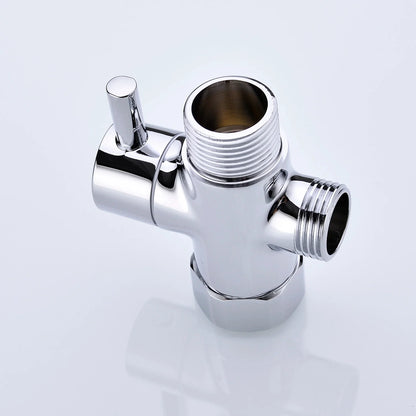 3-way G1/2 Shower Diverter Valve Water Separator Shower Tee Adapter Adjustable Faucet Switcher Bathroom Replacement Part