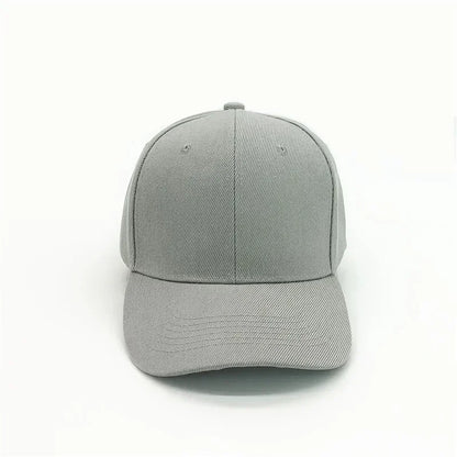 Adult solid acrylic baseball cap Curved visor hats Men women casual plain trucker cap Adjustable sun hats casquette  Dad hats