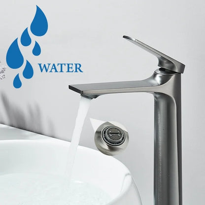 Black Bathroom Sink Faucet for Two Hole Kitchen Stainless Steel Washbasin Shower Faucet Accessories Hot & Cold Water Mixer Tap