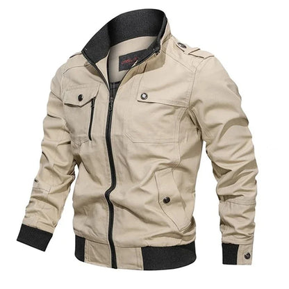 Bomber Jacket Men Fashion Casual Windbreaker Jacket Coat Men 2025 Spring Autumn New Hot Outwear Solid Stand Slim Jacket Mens
