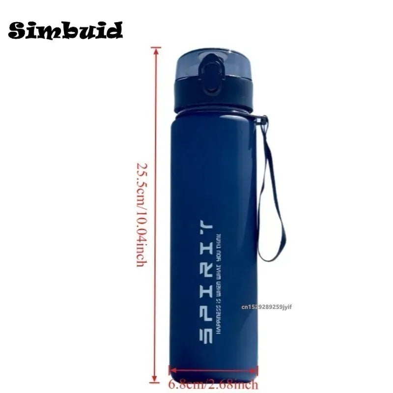 800ML/1000ML Sports Water Bottle 1L Large Capacity Men Women Summer Portable Plastic Bottle for Outdoor Travel Fitness Drinkware