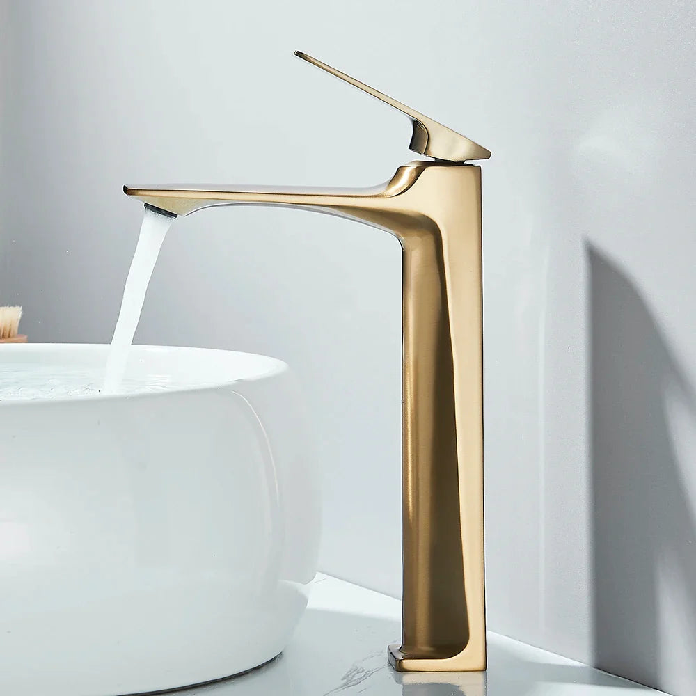 Black Bathroom Sink Faucet for Two Hole Kitchen Stainless Steel Washbasin Shower Faucet Accessories Hot & Cold Water Mixer Tap