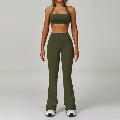 2Pcs Sets Women's Tracksuit Fitness Clothes Yoga Sets Sportswear Workout Bra High Waist Leggings Set Gym Clothing Sports Suits