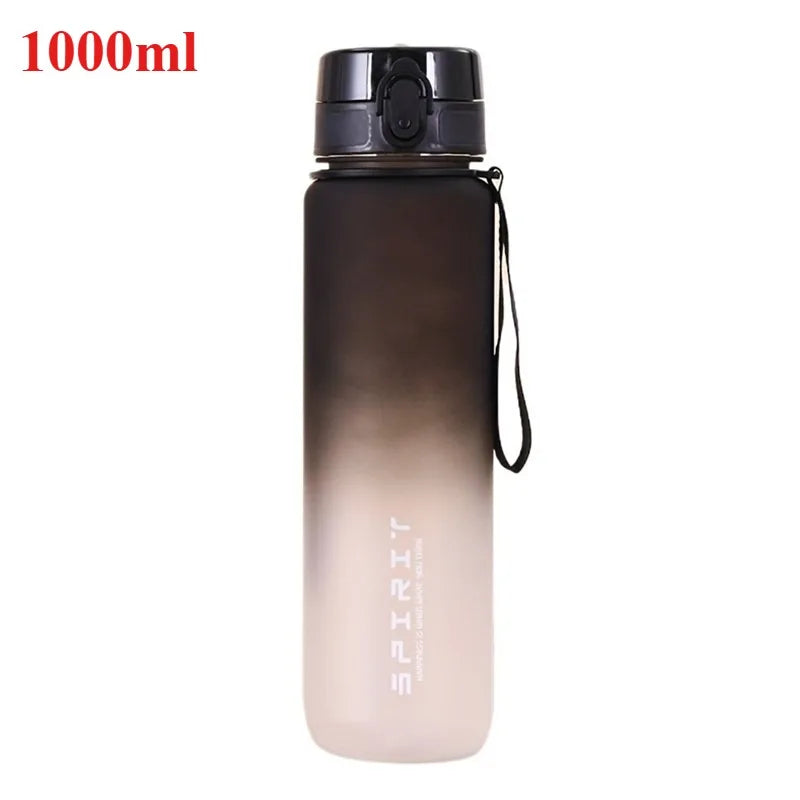 800ML/1000ML Sports Water Bottle 1L Large Capacity Men Women Summer Portable Plastic Bottle for Outdoor Travel Fitness Drinkware