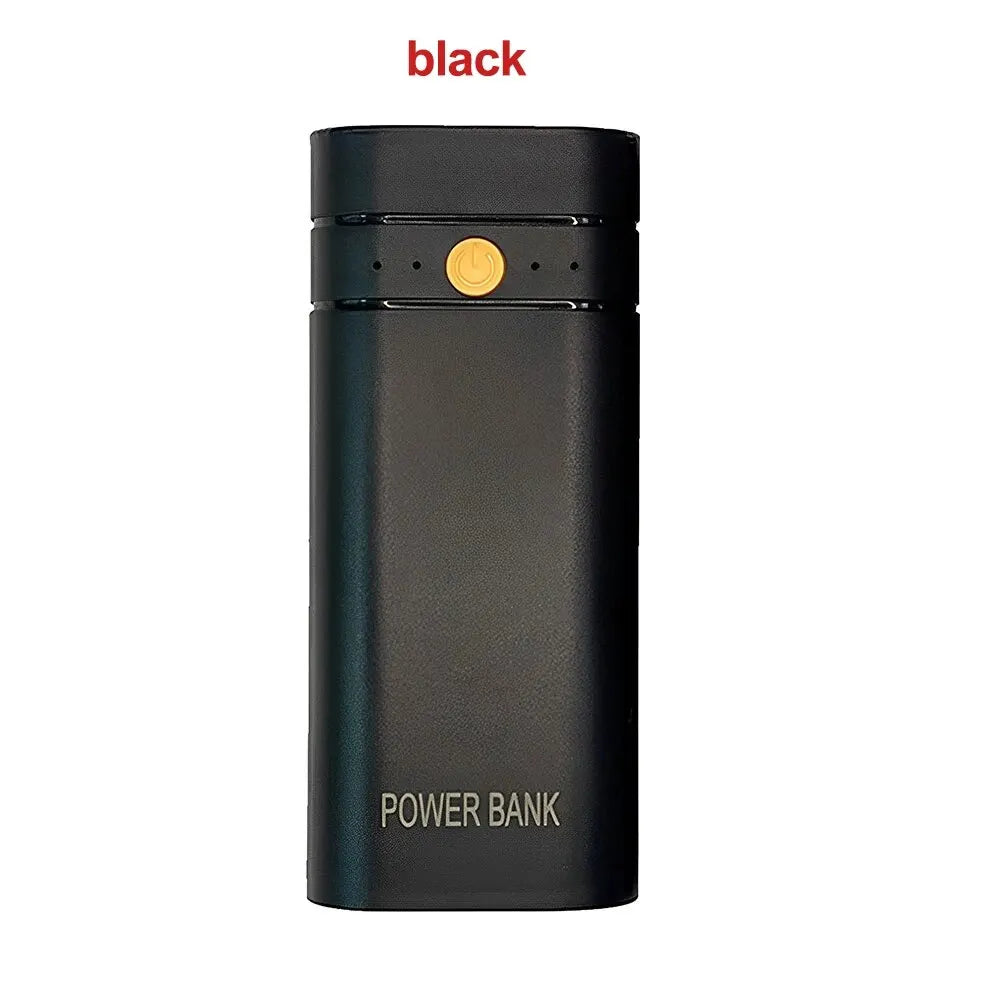 2X 18650 Portable Power Bank Kit USB Type-C Battery Charger Case DIY Power Bank Box Power Bank Shell Case Box Charge Storage Box