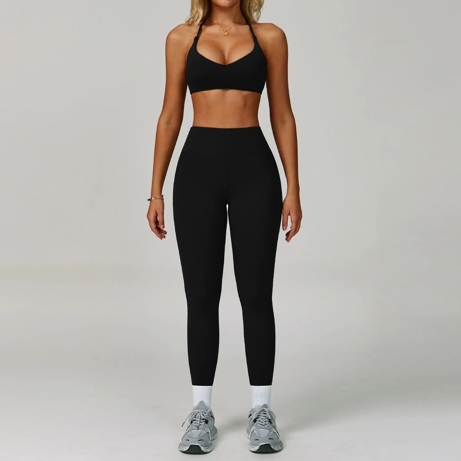 2Pcs Sets Women's Tracksuit Fitness Clothes Yoga Sets Sportswear Workout Bra High Waist Leggings Set Gym Clothing Sports Suits