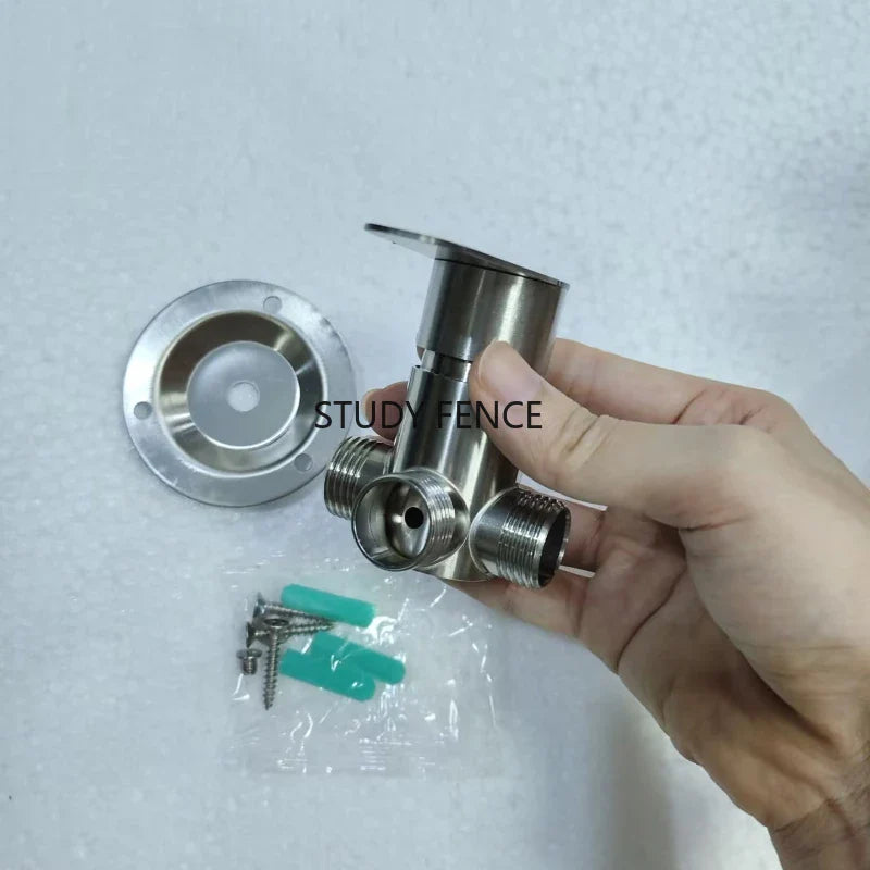 1pc 304 Stainless Steel Surface Mounted Faucet, Shower Head Switch Faucet, Quarter Caliber, Bathroom Hardware Accessories