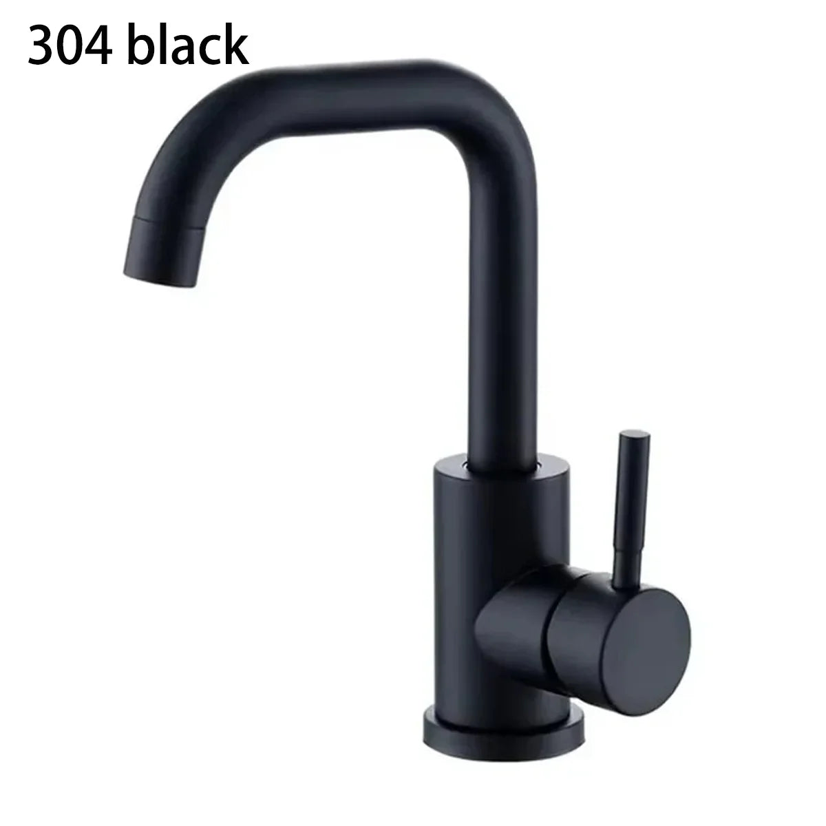 Bathroom Basin Faucet 304 Stainless Steel Hot Cold Wash Mixer Crane Tap 360 Rotation Sink Faucets Single Lever Tap For Bathroom