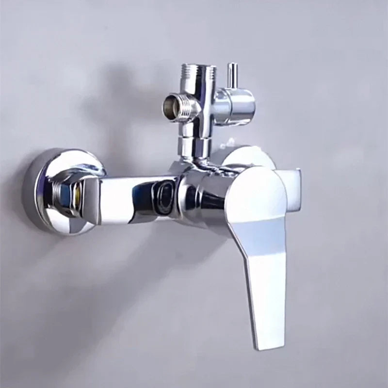 3-way G1/2 Shower Diverter Valve Water Separator Shower Tee Adapter Adjustable Faucet Switcher Bathroom Replacement Part