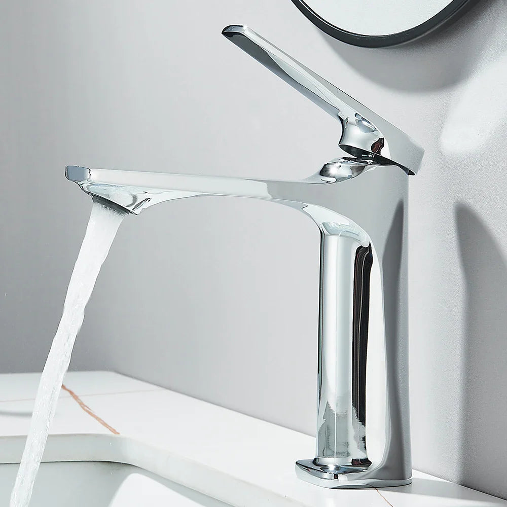 Black Bathroom Sink Faucet for Two Hole Kitchen Stainless Steel Washbasin Shower Faucet Accessories Hot & Cold Water Mixer Tap