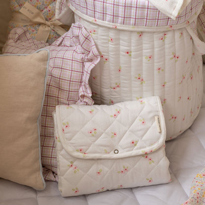 Avery Row Large Quilted Storage Basket - Anemone