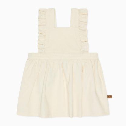 Corduroy Frilled Pinafore Dress