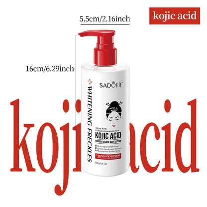 250ml Kojic Acid Whitening Body Lotion Moisturizing And Brighten Skin Essential Home Lotion In Autumn And Winter