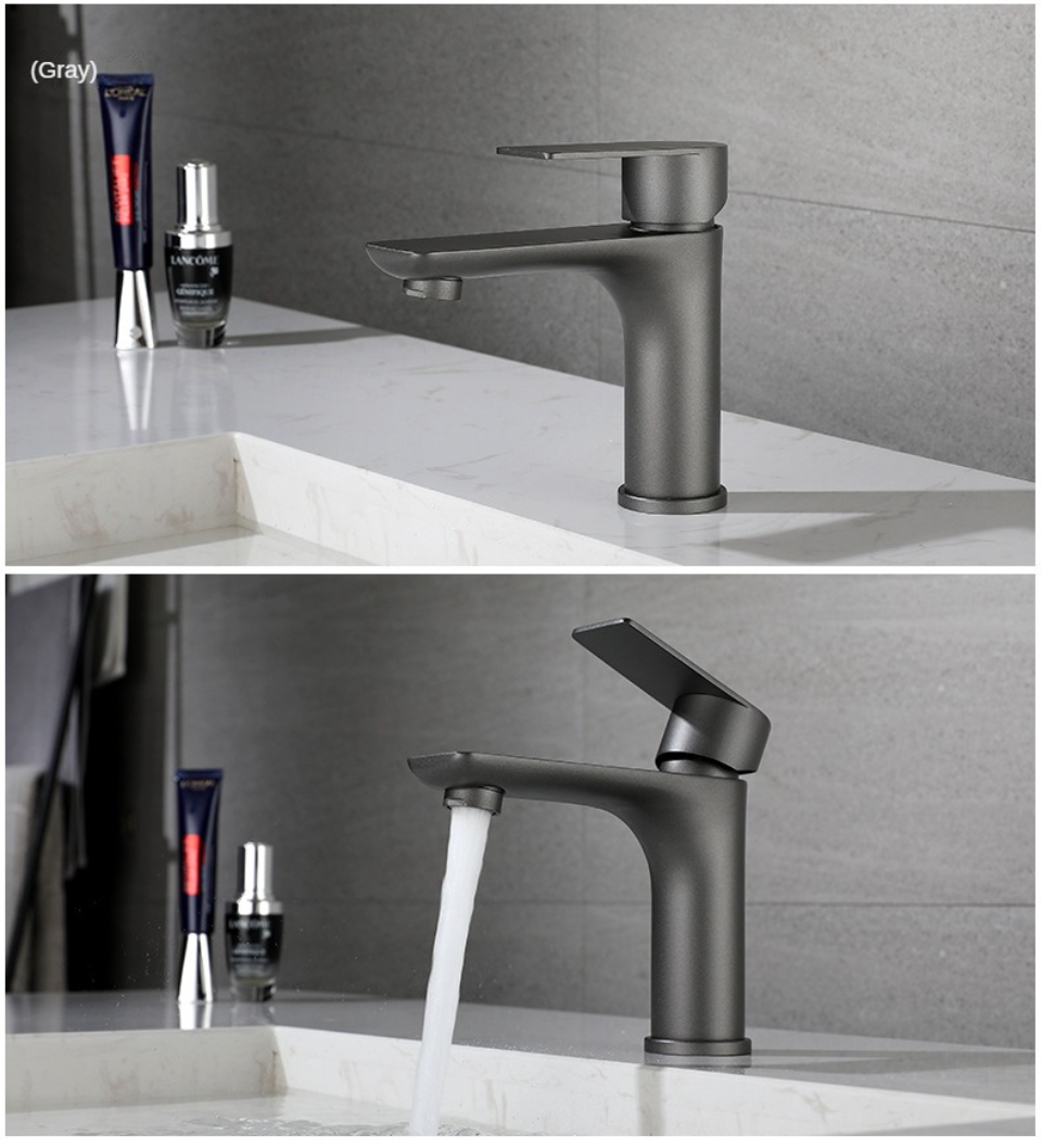 Bathroom Water Faucet Taps Cold and Hot Stainless Steel Single Hole Wash Basin Faucets Mixer Torneira Cascata Dourada