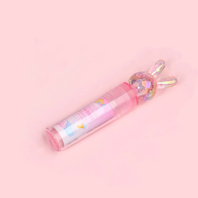 1 Piece Cute Kawaii Crystal Rabbit Lipstick Rubber Stationery School Office Supply Creative Novelty Pencil Eraser Novelty Pretty