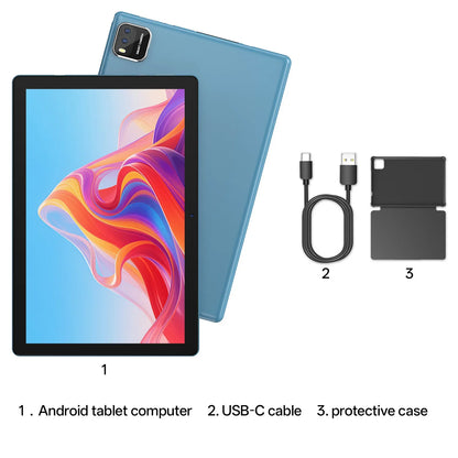2026 Model Tablet | Brand New Android 16 | 10.0-inch Display | 12GB (3GB+9GB Virtual) RAM + 64GB ROM | Dual Cameras | 6,000mAh