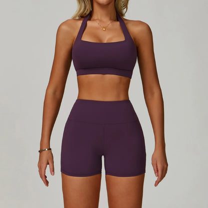 2Pcs Sets Women's Tracksuit Fitness Clothes Yoga Sets Sportswear Workout Bra High Waist Leggings Set Gym Clothing Sports Suits