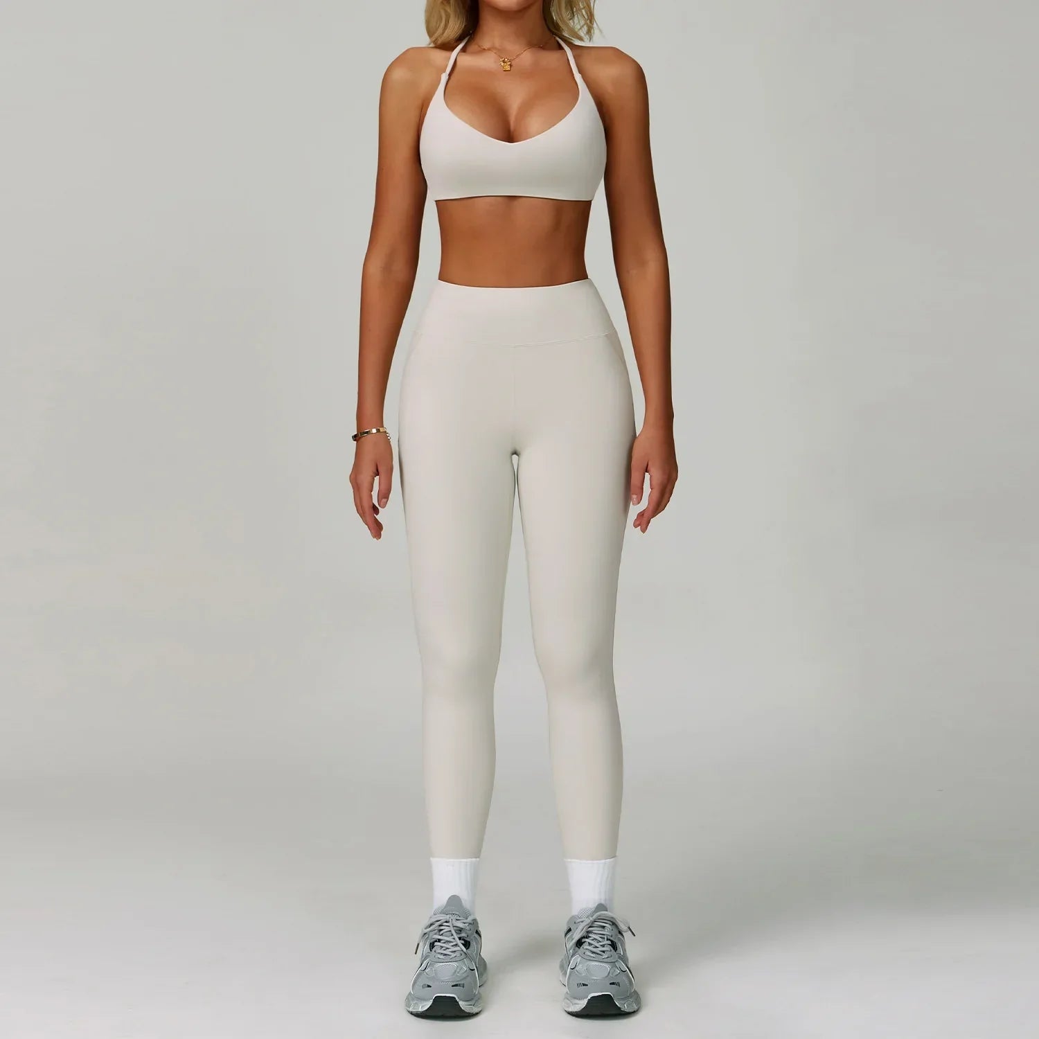 2Pcs Sets Women's Tracksuit Fitness Clothes Yoga Sets Sportswear Workout Bra High Waist Leggings Set Gym Clothing Sports Suits