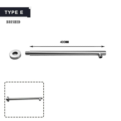 Black G1/2 Ceiling & Wall Mounted Shower Arm Free Shipping Stainless Steel Shower Head Holder Gold Shower Fixed Pipe for Shower