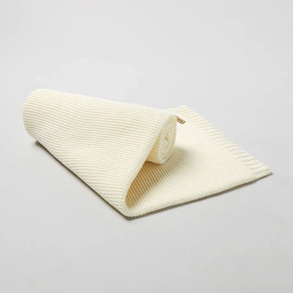 Baby Blankets 100*80cm Knit Newborn Boy Girl Month Stroller Bassinet Bedding Cradle Quilts Dual-Use Infant Netural Receiving Mat