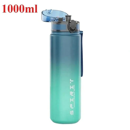 800ML/1000ML Sports Water Bottle 1L Large Capacity Men Women Summer Portable Plastic Bottle for Outdoor Travel Fitness Drinkware