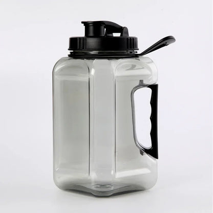 2.4L Large Capacity Fitness Water Bottle,BPA Free Portable Sports Bottle for Camping Gym Cycling,Men's Plastic Water Bottle