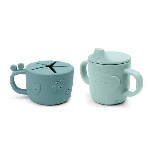 Done by Deer Friends Silicone Spout Cup & Snack Cup Set