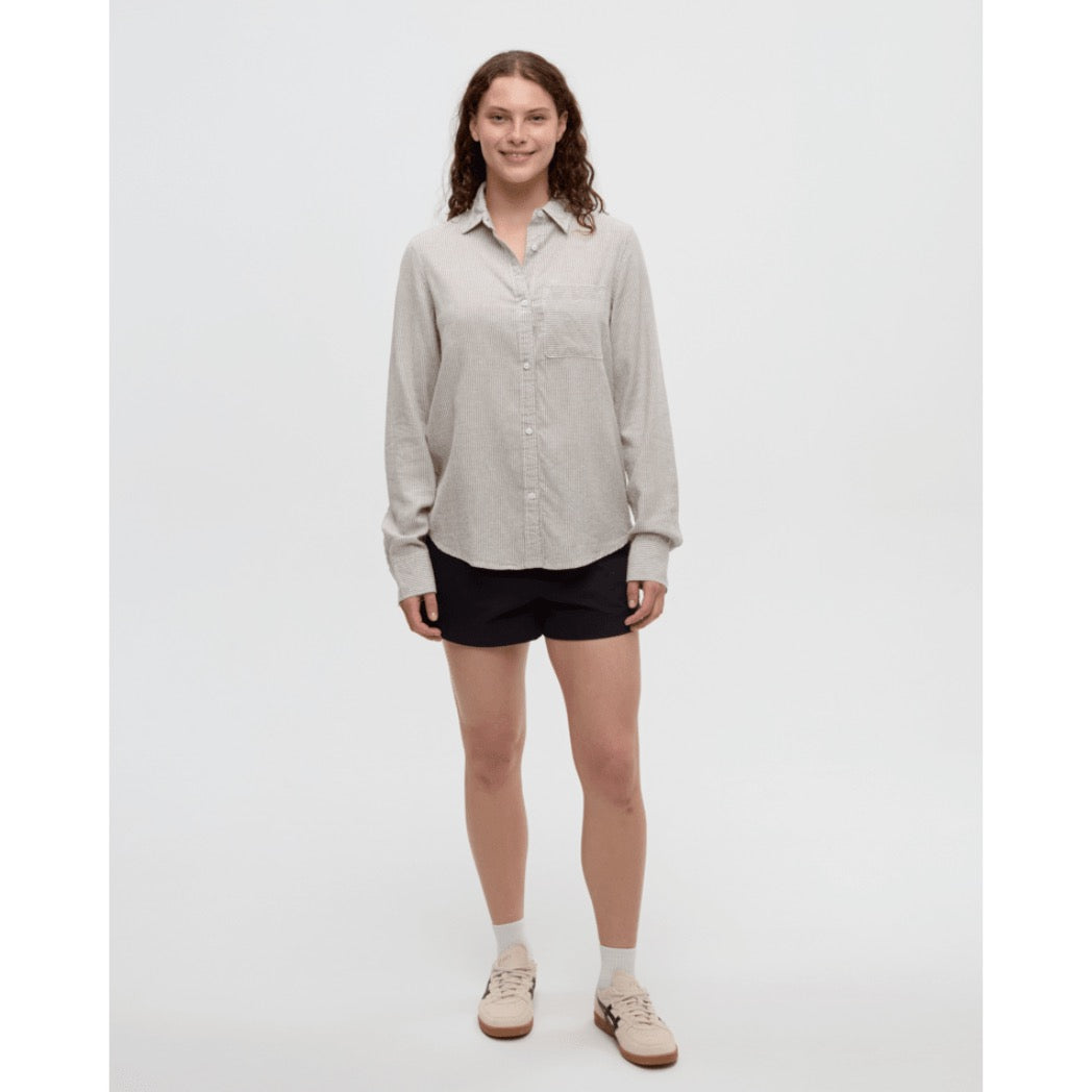 TENTREE - SLOAN SHIRT | Clay/Railroad Stripe