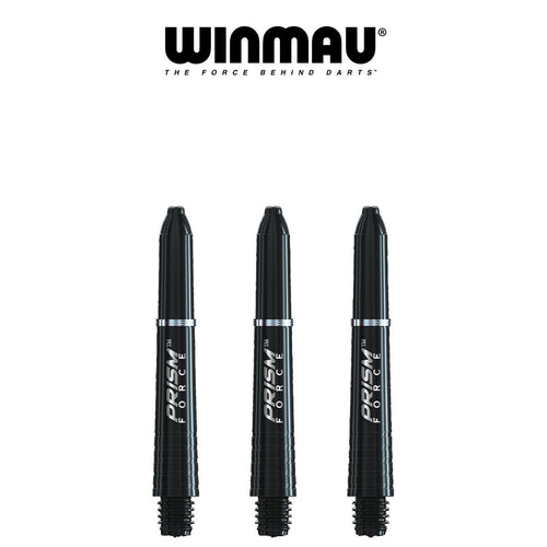 WINMAU Prism Force - Ring Lock Dart Shafts - SHORT BLACK