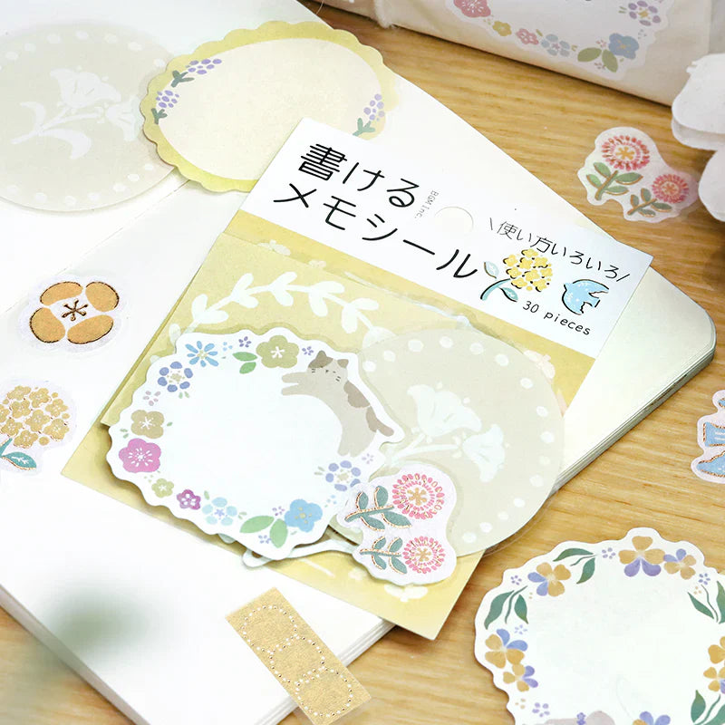 BGM Flake Sticker - Memo - Hana-Biyori - Yellow