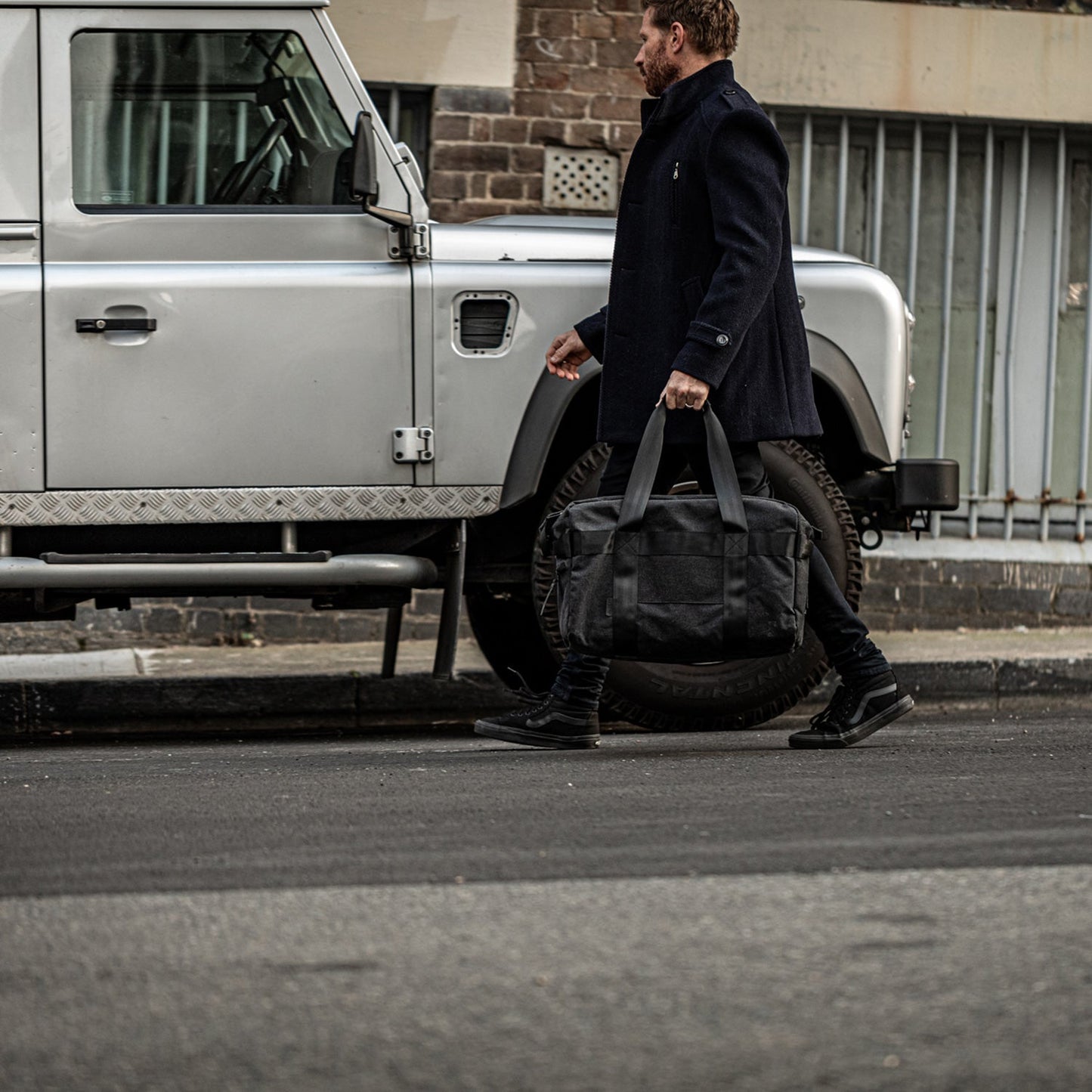 afternoons with Albert | technical weekender bag | black
